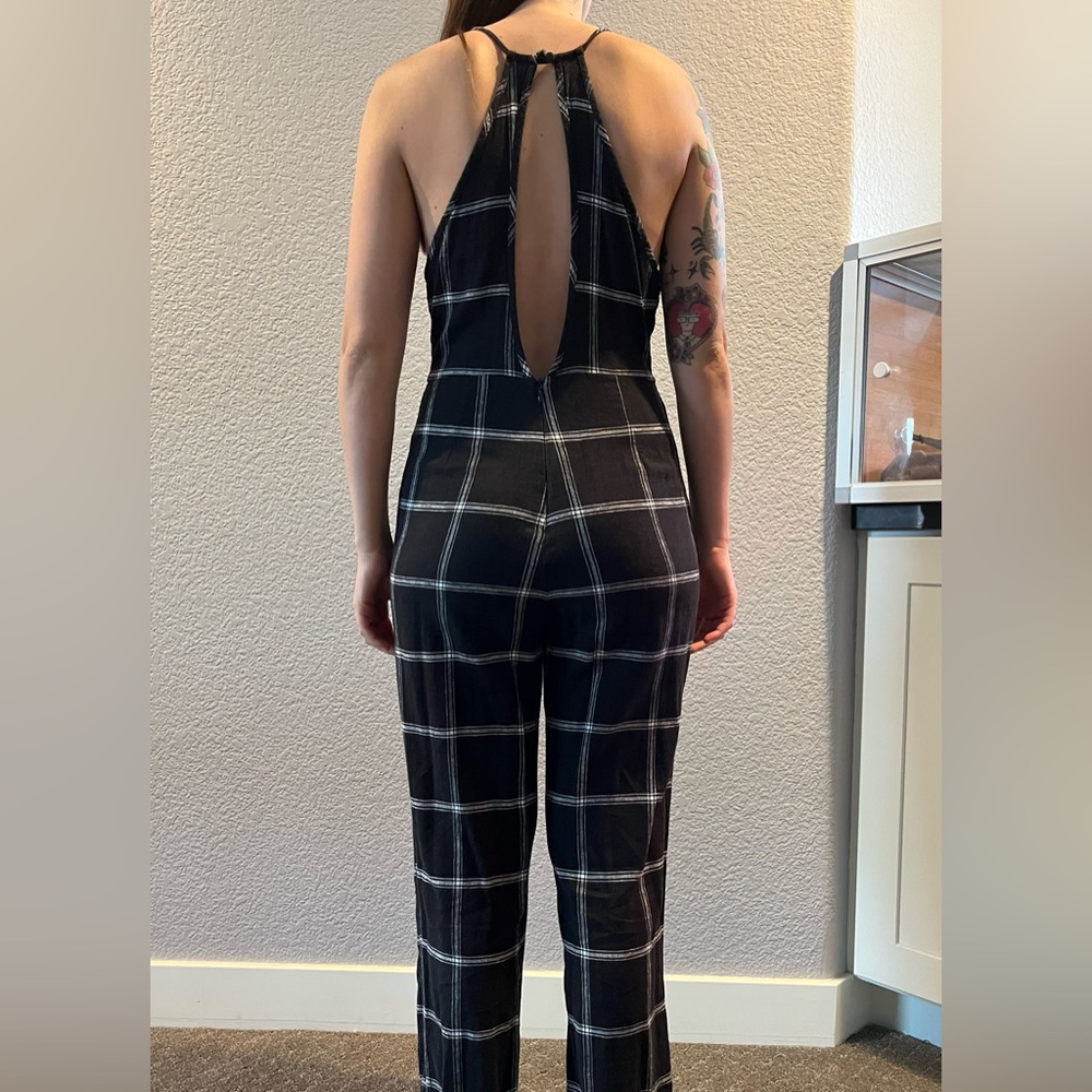 Urban Outfitters Plaid Jumpsuit